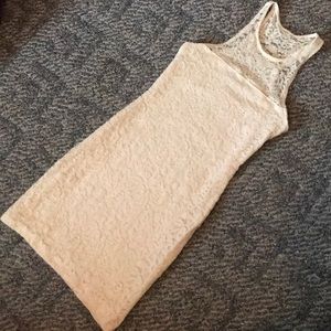 LACE BODY-CON MINI DRESS